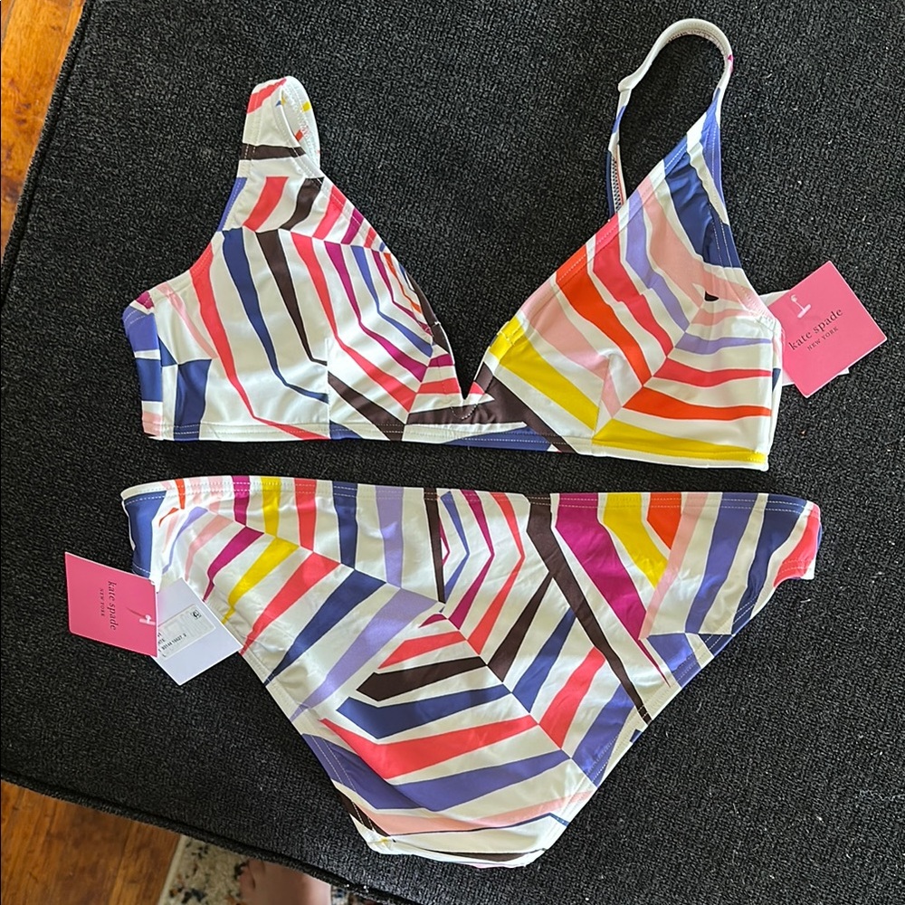 Kate Spade Multicolor Striped bikini Swim